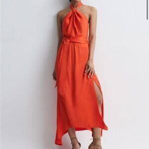Reiss Evelyn Halter Dress
